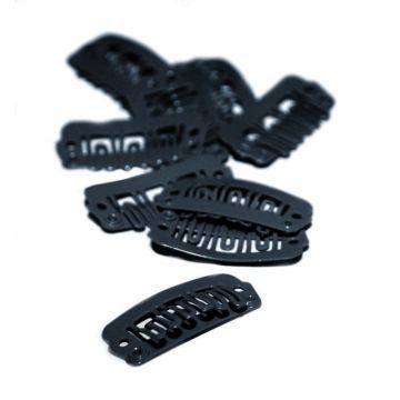 Great Hair Extensions Clips Zwart 