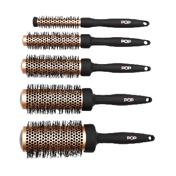 POP POP ceramic round brush set 16, 25, 33, 43 en 55 mm