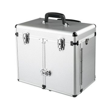 Sibel Maxi aluminium koffer met trolley Zilver 43x27x34cm
