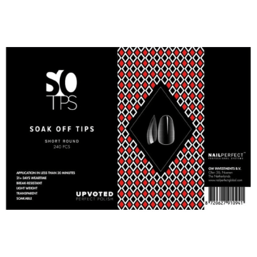 NailPerfect UPVOTED Soak Off Tips Short Round