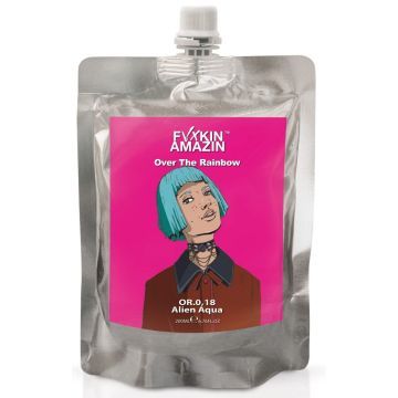 Fvxkin Amazin OVER THE RAINBOW - DIRECT PIGMENT MASK ALIEN AQUA 200 ml