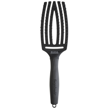 Olivia Garden Fingerbrush Care Iconic Double Zwart Medium