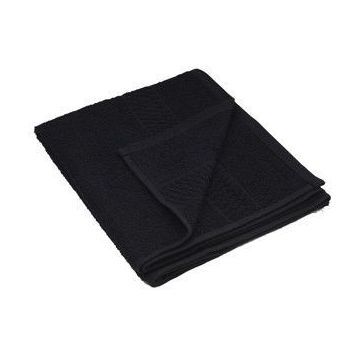 Bobtuo Katoenen Handdoek Zwart 50x85cm