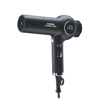 Kyone Airbliss Digital Motor Haardroger Zwart 340gr