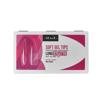 IBD Soft Gel Tips Long Stiletto 504st