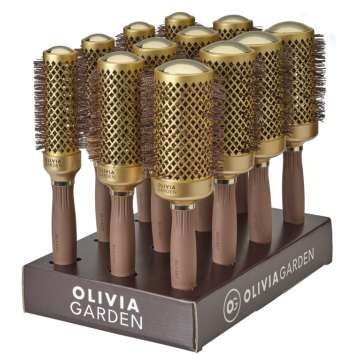 Olivia Garden Expert Blowout Shine Display Goud/Bruin