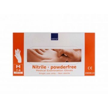 Abena Nitril-Handschoenen poedervrij Maat M blauw 100st