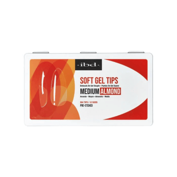 IBD Soft Gel Tips Medium Almond 504st