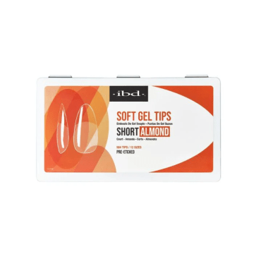 IBD Soft Gel Tips Short Almond 504st