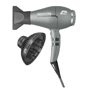 Parlux Föhn Digitalyon inclusief diffuser Glitter Grey