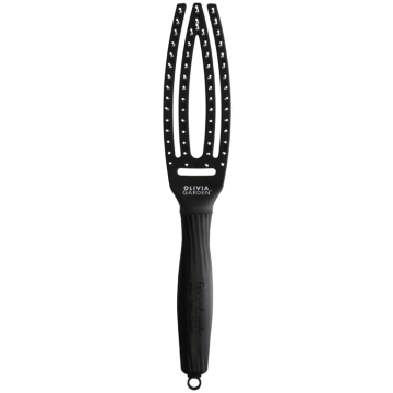 Olivia Garden Fingerbrush Care Iconic Nylon Black Small