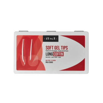 IBD Soft Gel Tips Long Coffin 504st