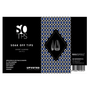 NailPerfect UPVOTED Soak Off Tips Short Almond