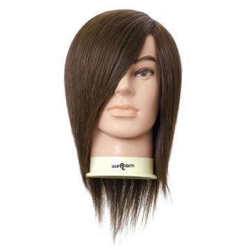 Uwe Damm Oefenhoofd Daniel zonder baard brown 20 cm